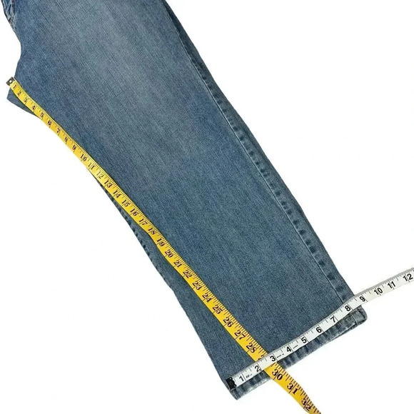 Venezia Denim Straight Leg High Waist Light Washed Mom Blue Jeans Plus Size 18 - Picture 14 of 15